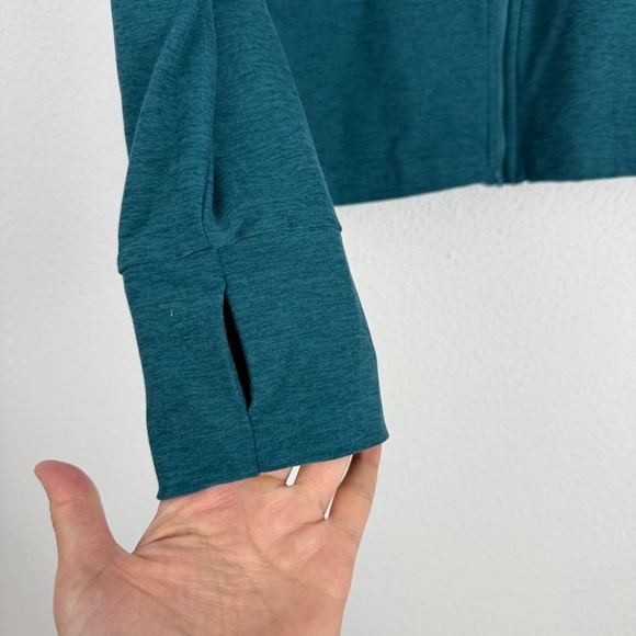 Beyond Yoga Spacedye High Energy Hoodie Hooded Jacket Large Lunar Teal - Picture 5 of 14